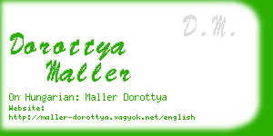 dorottya maller business card